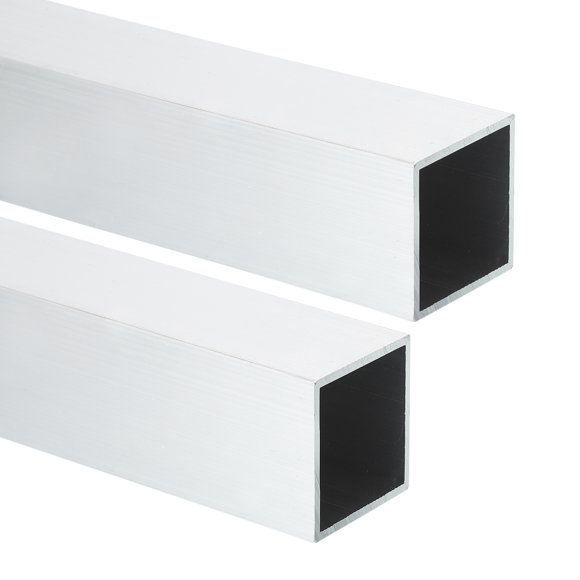 Uxcell 6063 Aluminum Square Tubing,1.57"x1.57"x16" Long 0.08" Wall Thick 2pcs