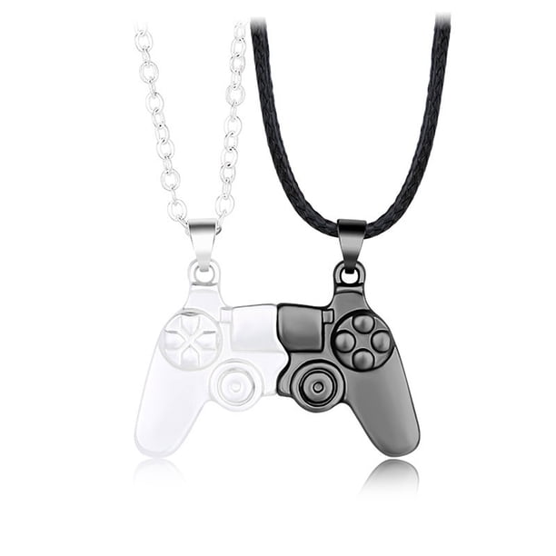 Controlador De Juego Collar De Pareja Collares De aleación Magnética Regalos De Joyería Colgante Collar A Juego Para Los Amantes Mejores Amigos Amistad