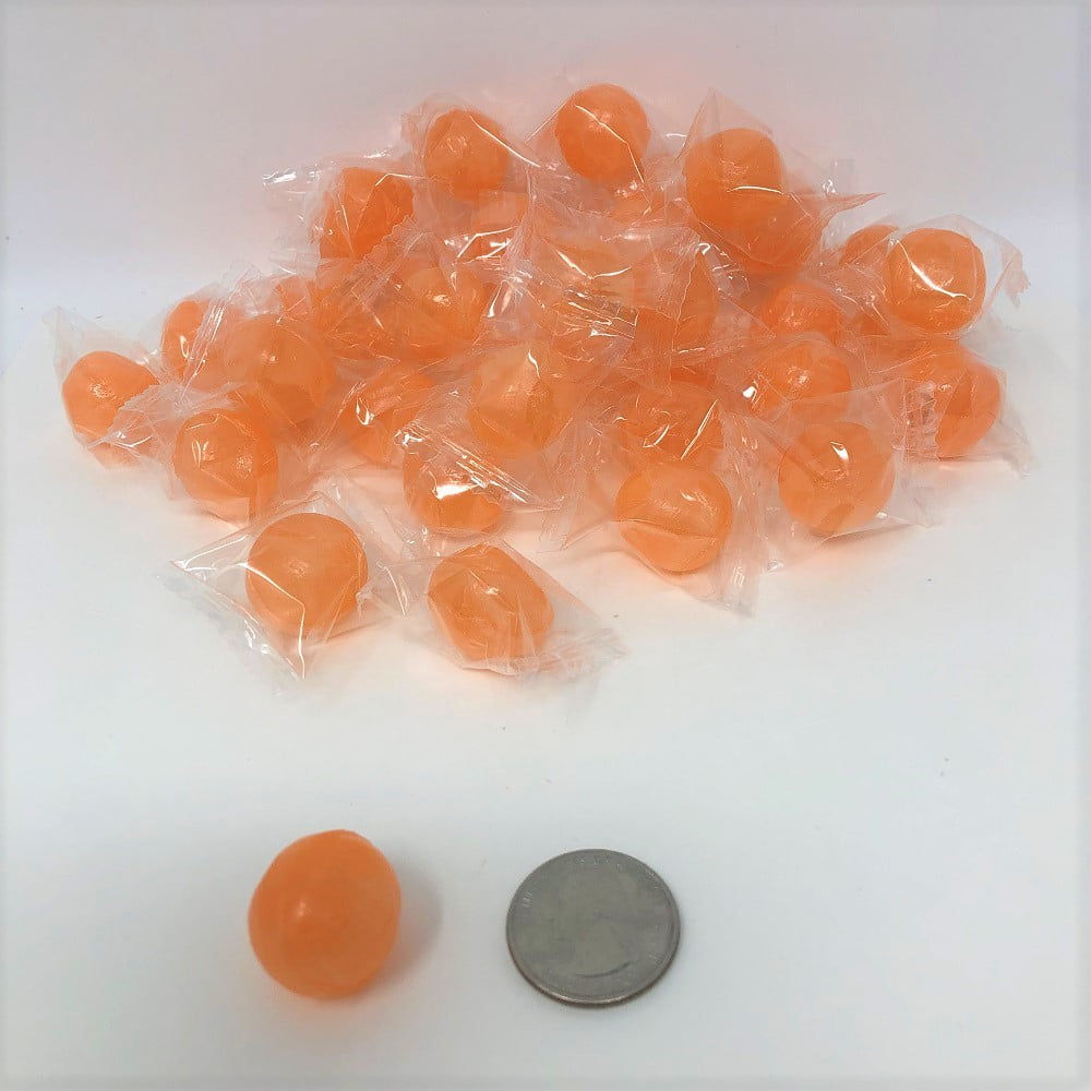 Peach Balls 1 pound peach flavor candy wrapped hard candy bulk candy