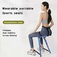 thumbnail image 4 of Portable Foldable Stool, Chairless Chair Wearable Leg Ergonomics Lightweight Seat, 3 Gear Adjustable Suitable for Different Heights,  up to 100kg, Suitable Carpenters, Photographers, Chefs, 4 of 6