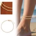 thumbnail image 2 of Sparkling Ankle Chain Beach Ankle Chain Set Multiple Piece Set, 2 of 6