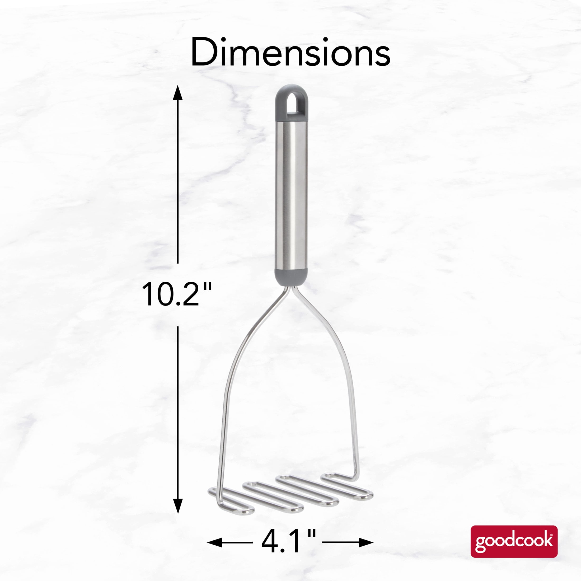 (2 pack) GoodCook Pro Stainless Steel Potato Masher