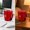 #0515-Red, variant on Kieccall Ceramic Mug With Lid Unique Trash Can Shaped Design Gift