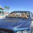 thumbnail image 2 of Binienty Windshield Sun Shade Funny Sloth Car Sun Shade Automotive Accessories Lightweight Reflect UV Cars Window Shade Universal for Auto Sedan Van SUV 2 Pcs, 2 of 7