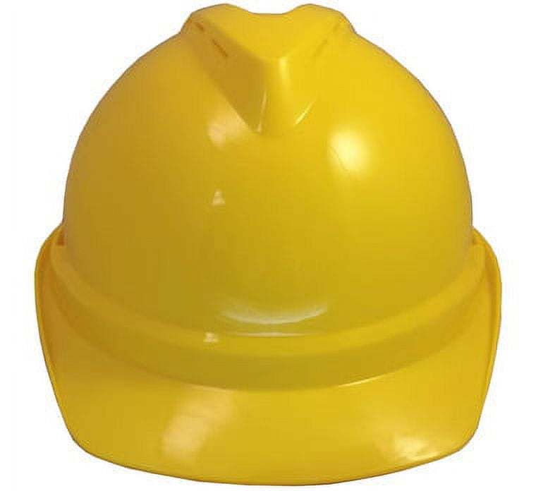 MSA Advance Vented Lightweight Hard hats with Staz On Suspensions, Yellow Color