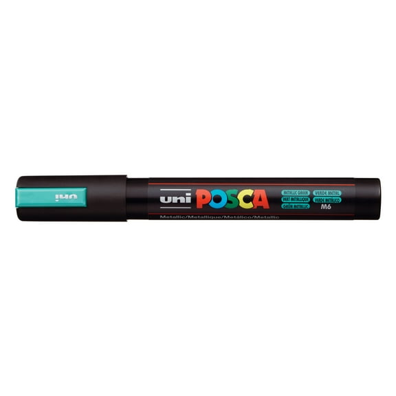 POSCA Paint Marker, PC-5M Medium Bullet, Metallic Green