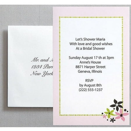 Invitations 12/pkg-enchanted Flower