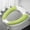 Green, variant on Household Toilet Seat Cushion, Adhesive Toilet Seat Cover, Washable and Hygienic Cushioned Toilet Seat Protector, Easy to Maintain and Comfortable for All Year Use