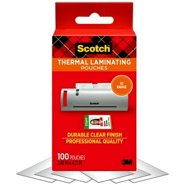 Scotch™ TP5851-100 Thermal Laminating Pouches, Business Card, 2 5/16" x 3 7/10", Pack Of 100