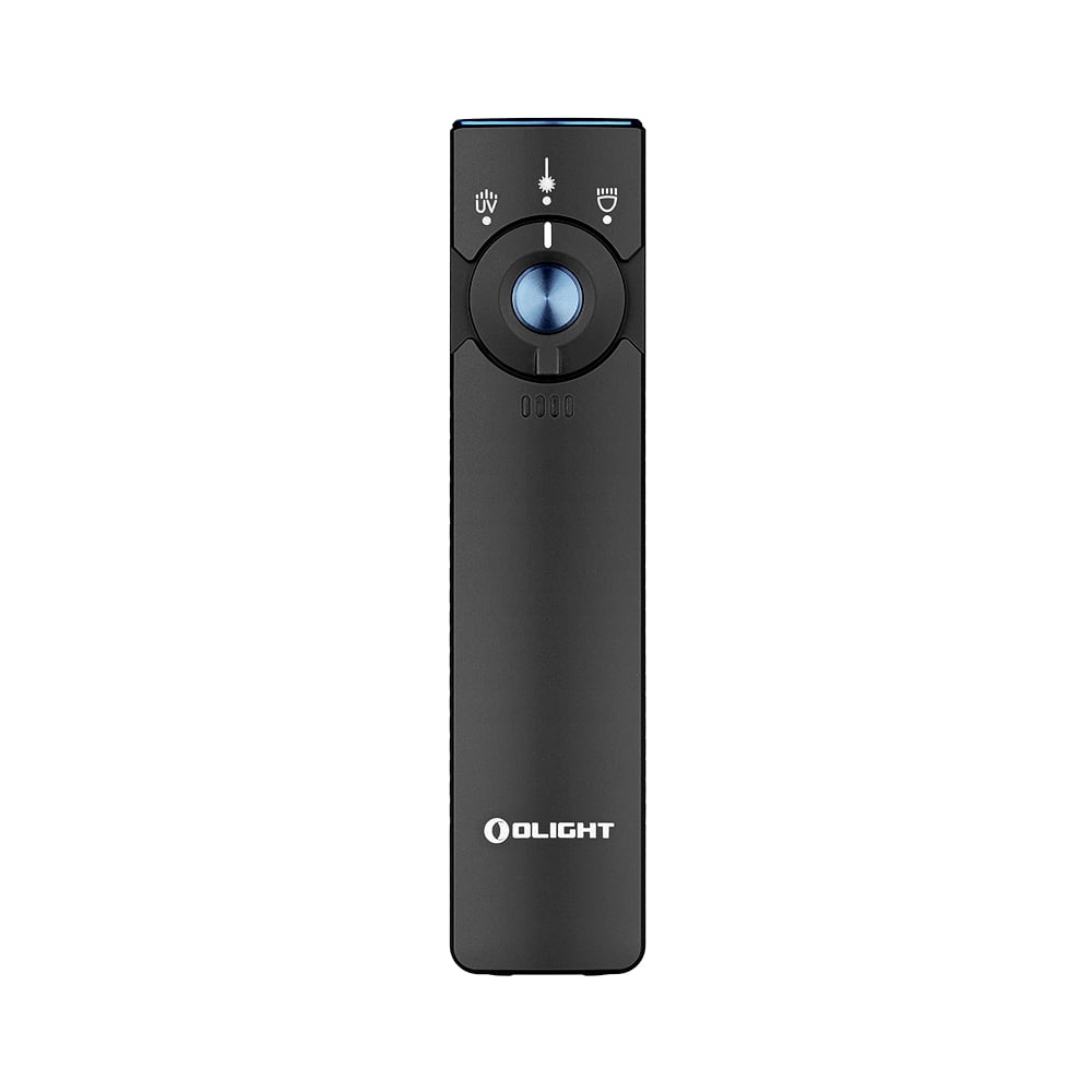 Olight Arkfeld Pro Black NW Flat EDC Flashlight w/LED Light, UV & Laser, 1300 Lumens