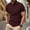 Wine, variant on Coorders George Men's and Big Men’s Breathable Polo tee shirts for Summer, Men's Waffle Henley Short with Sleeve Shirts, Coffee, Size XXXL