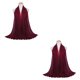 thumbnail image 2 of Sonducket Pañuelo de gasa Diadema flexible multicolor al tacto Cuello polaina Bufanda cuadrada Pañuelos finos para mujer Vino rojo Vino rojo 2Conjunto, 2 of 6
