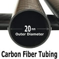 thumbnail image 6 of 2 Carbon Fiber Tube - 20mm x 18mm x 1000mm - 3K Roll Wrapped 100% Carbon Fiber Tube Glossy Surface, 6 of 8