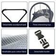 thumbnail image 4 of Baby Bouncer, Portable Baby Bouncer Seat for Babies 0-18 Months, 3 Modes of Use with Rocker & Stationary Options, Ergonomic Infant Chair with Hanging Toys Grey, 4 of 5