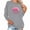 Gray, variant on BiZtdJrK Pink Ribbon Breast Cancer Awareness Sweatshirts for Women Long Sleeve Crewneck Tee Shirts 2025 Funny Graphic Print Pullover Tops Lightning Sales Black S