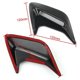 thumbnail image 3 of 1 Pair Black/Silver/White Car Air Flow Vent Hood Universal Auto Decorative Air Scoop Flow Intake Hood Vent Bonnet ABS Plastic, 3 of 5