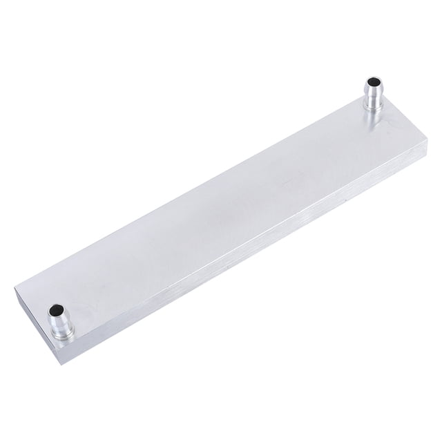 Bloque de refrigeración por agua de aleación de aluminio con disipador de calor, bloque de refrigeración líquida de 40 x 200 mm