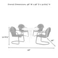 thumbnail image 4 of Crosley Furniture Tulip 5 Piece Outdoor Dining Set, 4 of 4