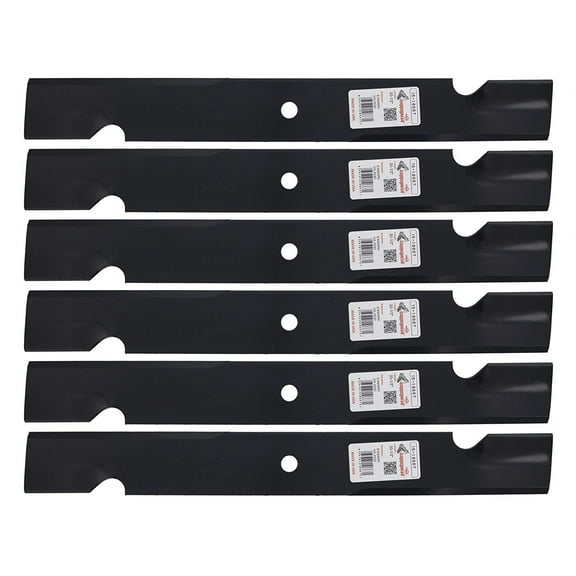 6Pk 10667 High Lift Blades Compatible With Exmark 103-2530, 103-2530-S & Toro 105-7718-03, 133-2127
