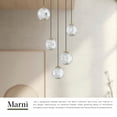 thumbnail image 4 of MP321205PN-Kuzco Lighting-Marni - 18.63 Inch 21W 1 LED Pendant-Polished Nickel Finish, 4 of 7