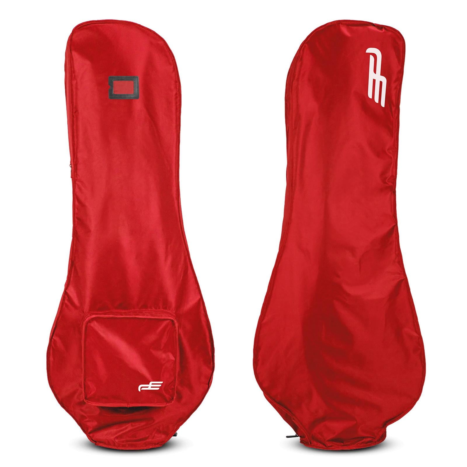 Rain Protection Cover Pouch Women Men Golfer with Handle Golf Bag Rain Cover Red