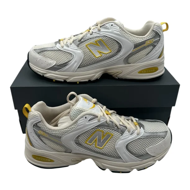 New Balance 530 Running Shoes Mens 10.5 D Womens 12 White Yellow Ginger Lemon