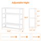 thumbnail image 2 of Toallero estante de almacenamiento de baño sobre el inodoro con barra de toallas bambú estante flotante de altura ajustable estante de pared para espa, 2 of 7