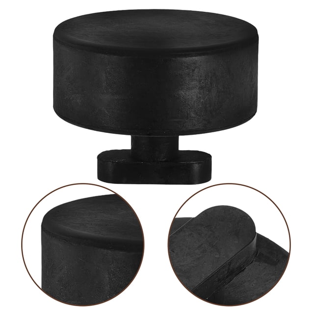 ETHZZLE 4Pcs Durable Rubber Jack Pad Non Slip Car Jack Adapter Height Adjustable Black