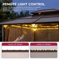 thumbnail image 4 of Sunjoy Netting for 10ft. x 12ft. Hardtop Gazebo with Warm White LED lights (Battery operated, not included), 4 of 9