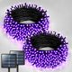 thumbnail image 1 of JMEXSUSS Paquete de 2 luces solares naranjas de Halloween de 75.5 pies, total de 400 luces LED solares para exteriores, impermeables, 8 modos de luces naranjas de Halloween para árbol, patio, jardín,, 1 of 4