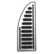 thumbnail image 3 of Hot Car Styling 4pcs Stainless Steel Pedal Cover For Ford Focus 2 Focus 3 4 Mk2 Mk3 Mk4 Kuga Rs St 2005-2016 Auto Accessories, 3 of 4