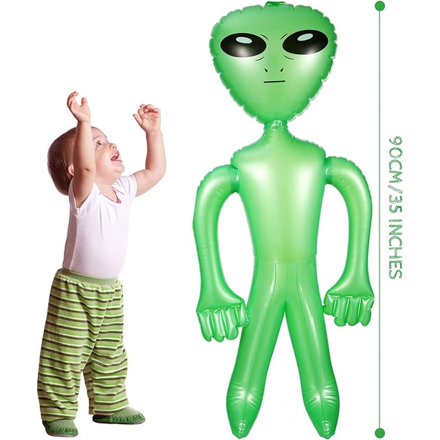 OVNI ET Alien muñeca inflable de PVC para adultos y niños, juguete de Horror para Halloween, Navidad, fiesta de cumpleaños, tesoros novedosos, fiesta del espacio exterior