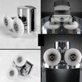 thumbnail image 3 of 4pcs Shower Door Wheels 23mm Shower Door Rollers Heavy Duty Zinc Alloy Wheel For Both Flat Sliding -CN-AA, 3 of 5