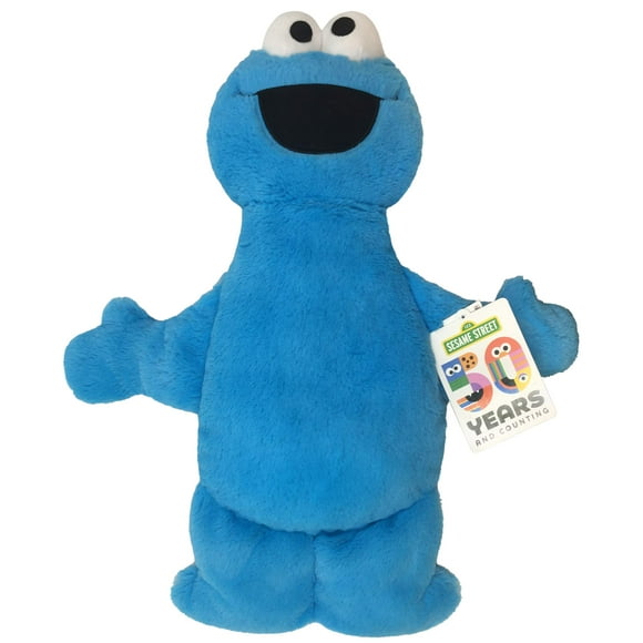 Jay Franco Sesame Street Cookie Monster en Peluche Grand Coussin Compagnon - Microfibre Polyester Ultra Doux 22 Pouces (Produit Officiel Sesame Street)