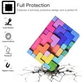 thumbnail image 2 of Allytech Case for Universal 7.5-8.5 Inch Tablets, Flip PU Leather Anti-Slip Stand Magnetic Snap Card/Pen Holder Cover for Galaxy Tab 8.0 inch/ZenPad 8.0"/EWT816-BL & Around 8" Models, Rainbow Cube, 2 of 6