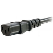 C2G 48066 18 AWG Coiled Hospital Grade Power Cord - NEMA 5-15P to IEC320C13, TAA Compliant, Black (8 Feet, 2.43 Meters)