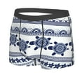 thumbnail image 2 of Balery Sea Underwater Turtles Men's Boxer Briefs, Soft and Breathable Cotton Underwear with nylon Waistband-Large, 2 of 9
