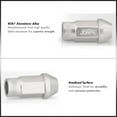 thumbnail image 2 of AJP Distributors Upgrade JDM Sport Universal 20-Piece Heavy Duty Aluminum Alloy 50MM Open Ended Cone Tuner Lug Nuts Stud Set Wheels Rims For M12X1.25MM Thread Pitch Anodized Silver, 2 of 4
