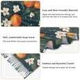 thumbnail image 5 of FORMRS Womens Scarf Winter Soft Long Big Warm Shawls Wrap Tassel Scarves, Blue Floral Oranges, 5 of 9