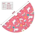 thumbnail image 3 of Cauagu 36" Christmas Tree Skirt Yoga Unicorn Pattern Christmas Tree Decorations Tree Mat for Xmas Decorations Occasion Holiday Home Decor -36", 3 of 7