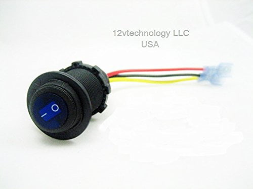 Enclosed Housing Waterproof Rocker Toggle Switch SPST Marine Socket 12V Color LED Choice #Swb1/cmb1 