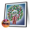 thumbnail image 1 of Cuadros Decorativos Juego de diamantes de imitación especial parcial de corona de Navidad pintada con diamantes DIY 5D Ehuebsd embutido en tela, 1 of 9