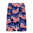 thumbnail image 5 of Goodtrade8 Mens Summer Swim Trunks Liner 2 in 1 4th of July Swimwear Board Shorts Vacation Pockets Independence Day Hombre Shorts for Men American Flag,Size: L, 5 of 6