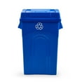 thumbnail image 2 of United Solutions 23 Gallon Highboy Waste Container with Swing Lid, Recycle Blue, 2 of 9