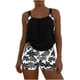 thumbnail image 2 of Traje de baño de dos piezas para mujer, tankini, estampado de hojas, bikini dividido, traje de baño de dos piezas para mujer, tankinis, trajes de baño de 2 piezas para mujer, trajes de baño para mujer, 2 of 5