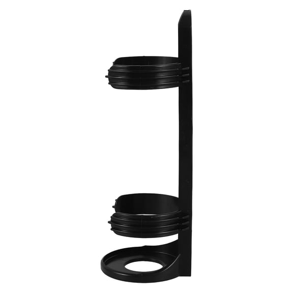 HOMEMAXS Wall Mount Fire Extinguisher Holder PVC Black for Storage Use Fits Various Vehicles 5.5x4.3 Inches