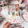 thumbnail image 5 of Christmas Wrapping Paper Roll, Gingerbread House Wrapping Paper, Metallic Foil Adorable Village and Candy Cane Design Christmas Gift Wrap for Holiday, Winter Celebration (17 Inch X 33 Feet), 5 of 14