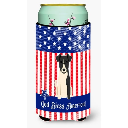 

Carolines Treasures BB3093TBC Patriotic USA Smooth Fox Terrier Tall Boy Beverage Insulator Hugger Tall Boy multicolor