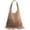 Tan, variant on Tassel Faux Suede Hobo Bag for Women Fringe Shoulder Handbag