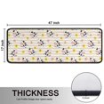 thumbnail image 5 of Cow and Flower Beige Pattern Anti Fatigue Kitchen Rugs Set Of 2, Non Slip Washable Decorative Floor Mats for Sink Laundry and Home Use, 17"x47", 5 of 5